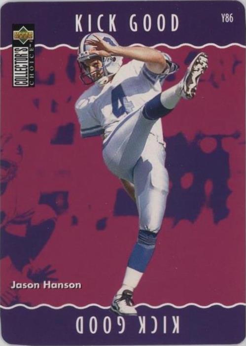 1996 Upper Deck Collector's Choice Update Jason Hanson #Y86
