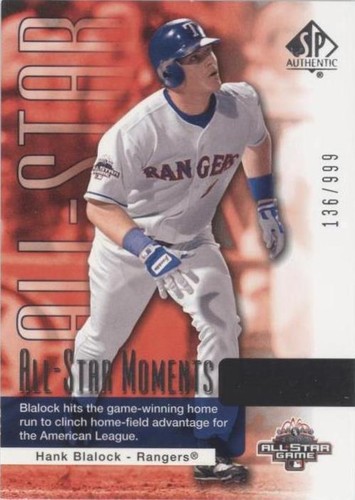 2004 SP Authentic - Hank Blalock #176