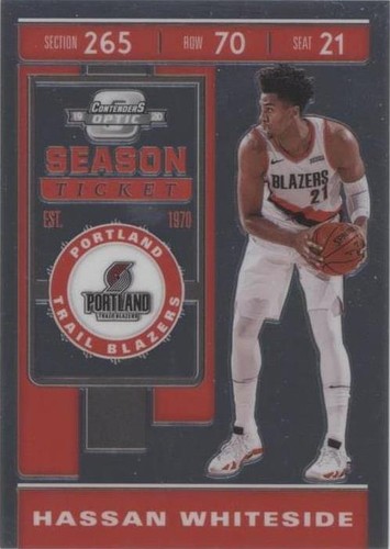 2019-20 Panini Contenders Optic - Hassan Whiteside #52