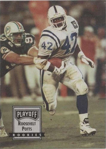 1993 Playoff Contenders Roosevelt Potts #126