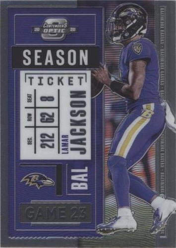 10枚限定 Contenders Optic ラマー・ジャクソン PSA 8 Lamar Jackson 2024 Contenders Optic Case Hit Superstar Clr
