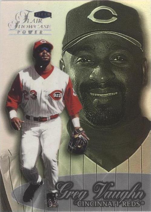 Greg Vaughn Cincinnati Reds Baseball Sports Trading Cards Greg Vaughn Cincinnati Reds Baseball Sports Trading Cards