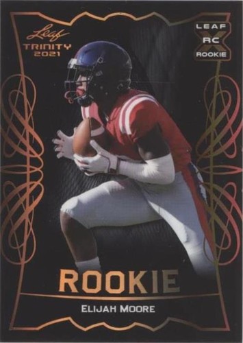 2021 Leaf Trinity Box Black Elijah Moore #RB-14