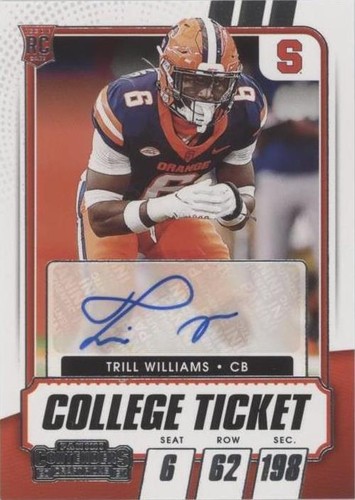 2021 Panini Contenders Draft Picks Trill Williams #286