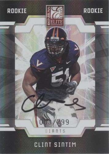 2009 Donruss Elite Clint Sintim #123