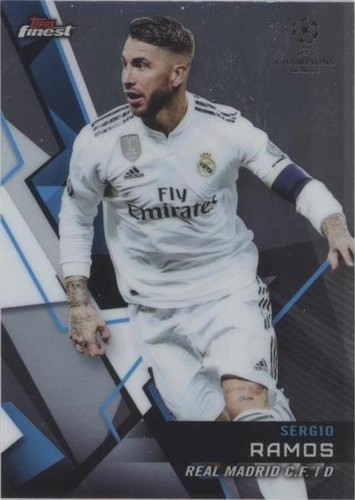 2018-19 Topps Finest SERGIO RAMOS Red Refractor AUTO 2018-19 Topps Finest SERGIO RAMOS Red Refractor AUTO
