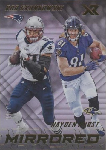 2018 Panini XR Hayden Hurst Rob Gronkowski #M-8