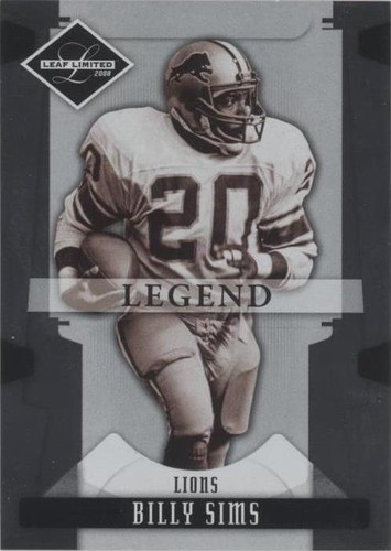 2008 Leaf Limited Billy Sims #107