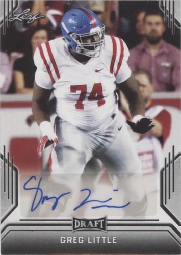 2019 Leaf Draft Greg Little #BA-GL1