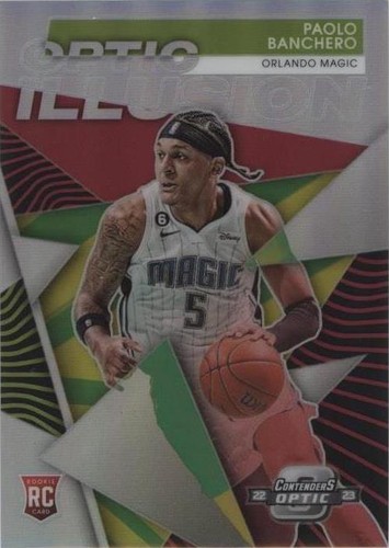 2022 Donruss Optic Paolo Banchero RC Black Gold Choice Prizm #3/8