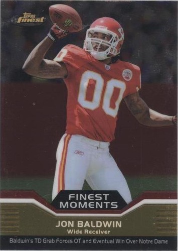 2011 Topps Finest Jonathan Baldwin #FM-JB