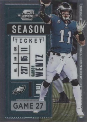 2020 Panini Contenders Optic Carson Wentz #47