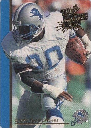 1991 Action Packed The All-Madden Team Barry Sanders #30