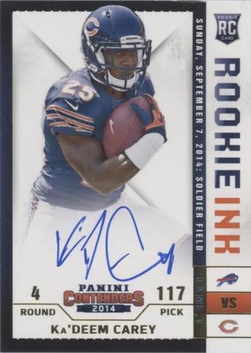 2014 Panini Contenders Ka'Deem Carey #RRI-KC