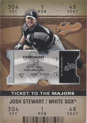2003 Fleer Authentix - Josh Stewart #117