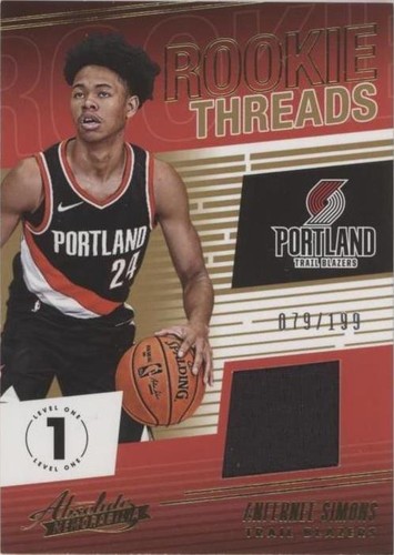 2018-19 Panini Absolute Memorabilia - Anfernee Simons #RT-ASM