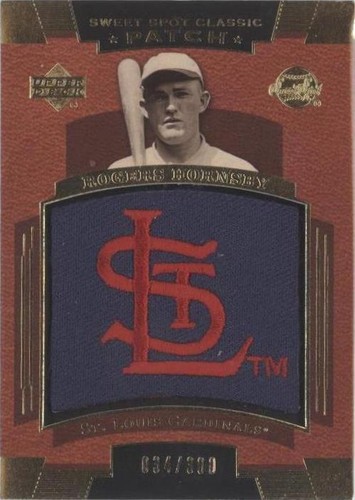 2004 Upper Deck Sweet Spot Classic - Rogers Hornsby #SSP-RH