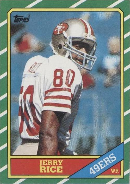 Jerry Rice #161 Topps 1986