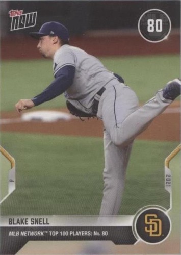 2021 Topps Now MLB Network Top 100 Players - Blake Snell #T-80