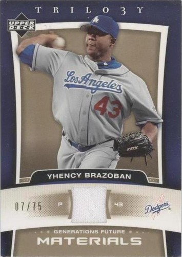 2005 Upper Deck Trilogy - Yhency Brazoban #FU-YB