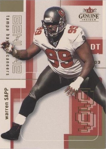 2003 Fleer Genuine Insider Warren Sapp #30