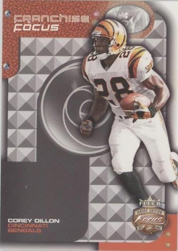 2002 Fleer Focus Jersey Edition Corey Dillon #7FF