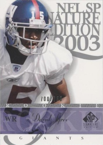 2003 SP Signature Edition David Tyree #155