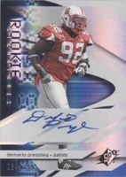 2008 SPx Demario Pressley #201