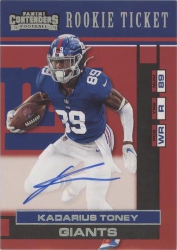 2021 Panini Contenders Kadarius Toney #RT01-KTO