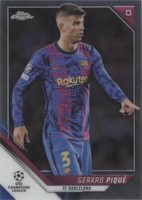 2021-22 Topps Chrome UCL Gerard Piqué #166