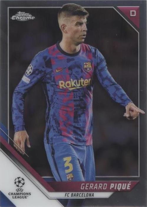 2021-22 Topps Chrome UCL Gerard Piqué #166