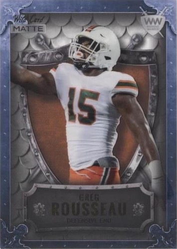 2021 Wild Card MATTE Greg Rousseau #WWB-19