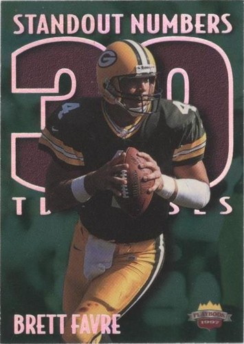 1997 Score Board Playbook Brett Favre #SN4