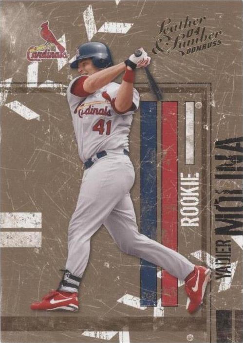 2004 Donruss 皮革和木材 - Yadier Molina #163
