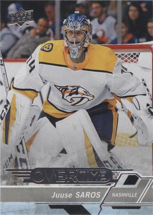 2018-19 Upper Deck Overtime - Juuse Saros #142