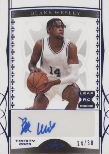 2022-23 Leaf Trinity - Blake Wesley #BA-BW1