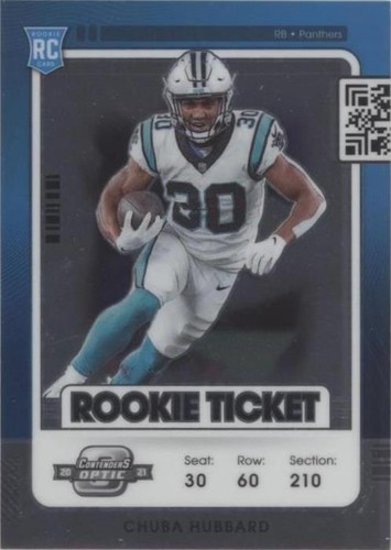 2021 Panini Contenders Optic Chuba Hubbard #61