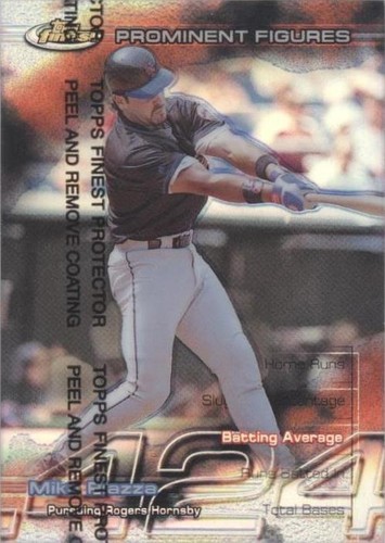 1999 Topps Finest - Mike Piazza #PF22