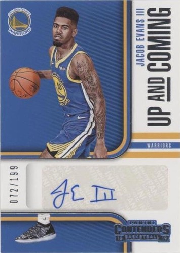2018-19 Panini Contenders - Jacob Evans III #UC-JEV