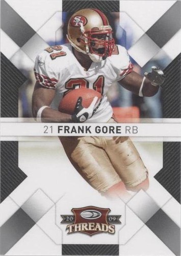 2009 Donruss Threads Frank Gore #83