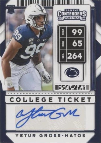 2020 Panini Contenders Draft Picks Yetur Gross-Matos #163