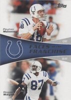 2011 Topps Peyton Manning Reggie Wayne #FF-MW