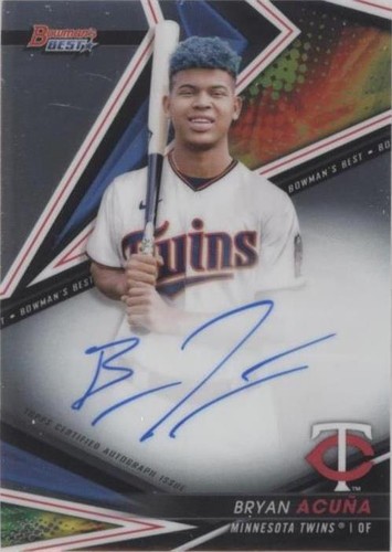 Bryan Acuna 2022年直書き直筆サインカード　75枚限定 2022 Bowman's Best Bryan Acuna Autograph /75 Gold Lava