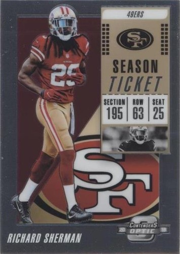 2018 Panini Contenders Optic Season Ticket Richard Sherman