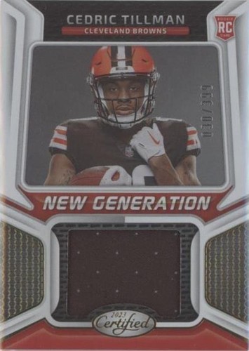 2023 Panini Certified Cedric Tillman #NGJM-11