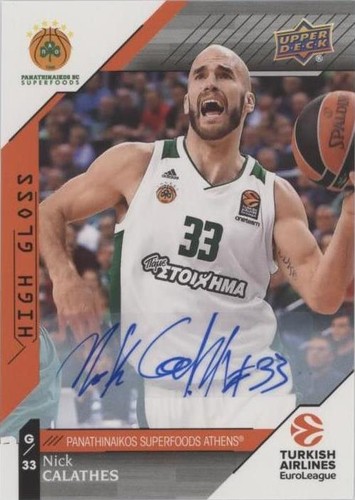 2017-18 Upper Deck Euroleague - Nick Calathes #60
