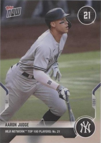 2021 Topps Now MLB Network Top 100 Players - Aaron Judge #T-21