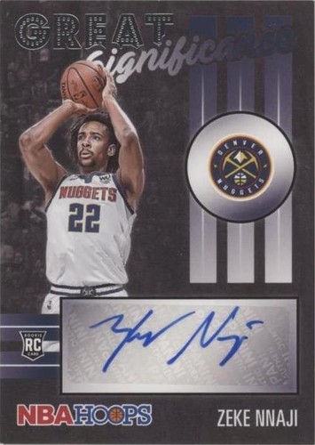 2020-21 Panini NBA Hoops - Zeke Nnaji #GS-ZNJ