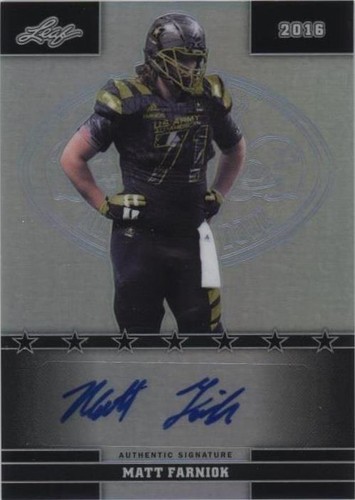 2016 Leaf U.S. Army All-American Bowl Matt Farniok #75