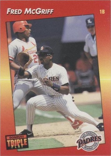 1992 Donruss Triple Play - Fred McGriff #87